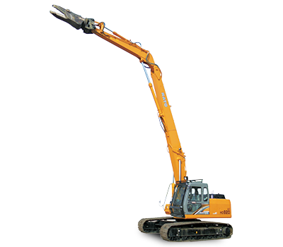 油圧ショベル応用製品 2段ロング解体仕様｜加藤製作所