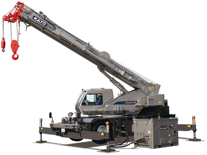 ［加藤製作所］世界初25t吊りハイブリッド式ラフテレーンクレーンSR-250HV発売開始
